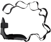 Striscia di allungamento Yoga, Cintura di stretching con 7 nodi regolabili, Stretcher per Fascia per Pilates, Danza, Ginnastica (grigio) - 145*4.5cm