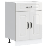 Mobile da cucina moderno con spazio contenitivo ottimizzato 60 x 46 x 81,5 cm in legno composito bianco lucido 02_0049912