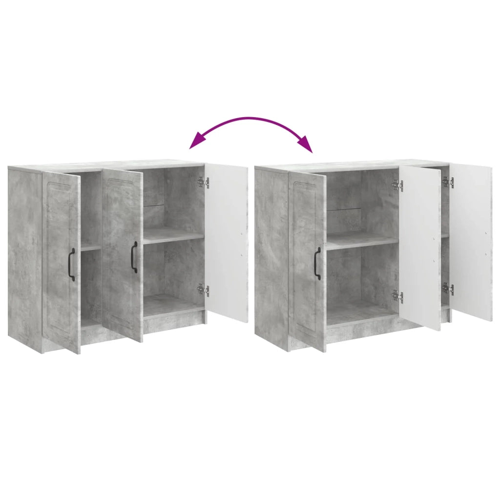 Credenza Grigio Cemento 89 x 34,5 x 77 cm Legno ingegnerizzato 895798