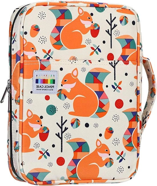 Etui a 166 pennelli a colori con chiusura a raccordo e tasca utile