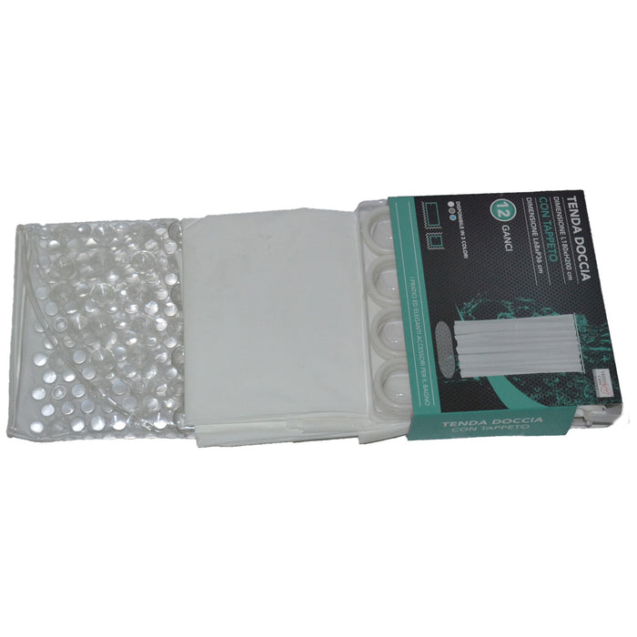 TENDA DOCCIA 180X200+TAPPETO