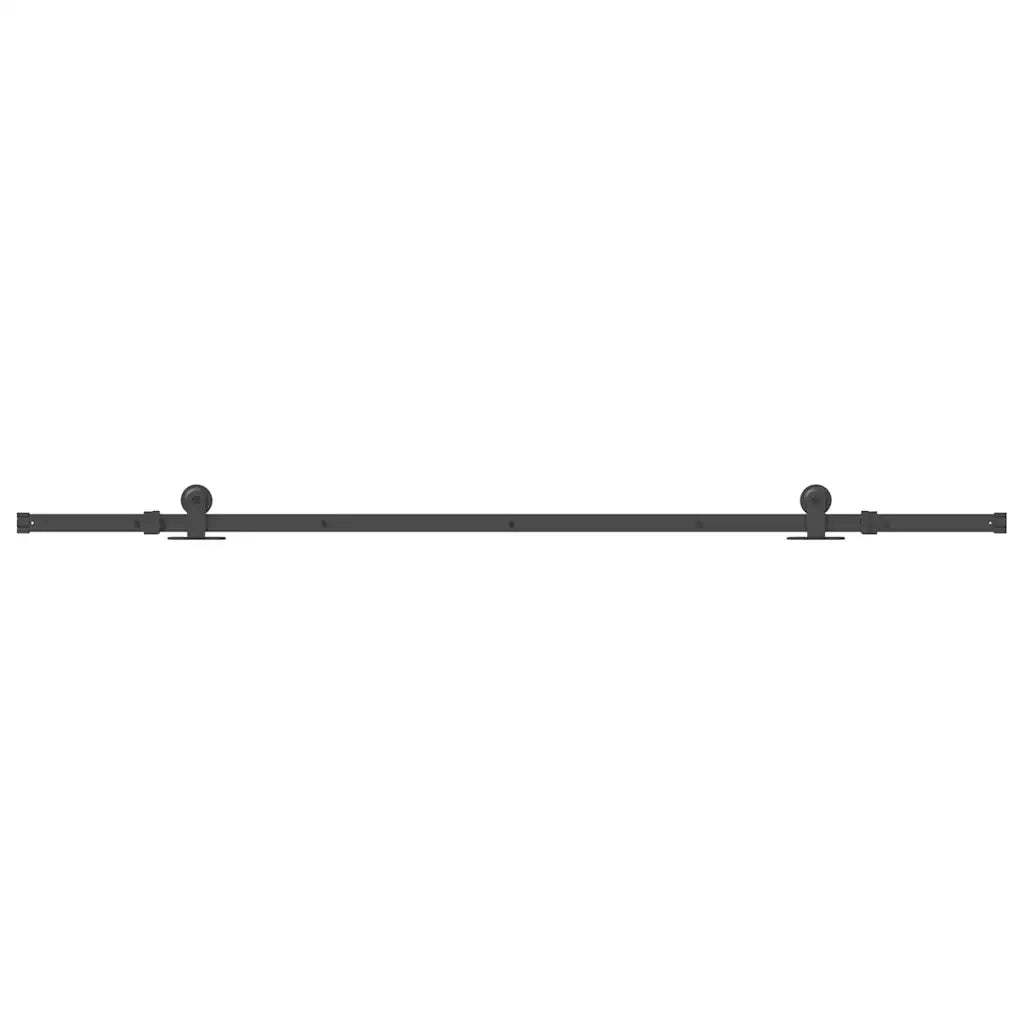 Kit di Binari per Porte Scorrevoli 213,5 cm Acciaio Nero 4009709