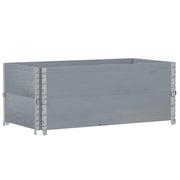 Paretali per Pallet 2 pz Grigi 100x50cm Legno Massello di Pino CFW3903529