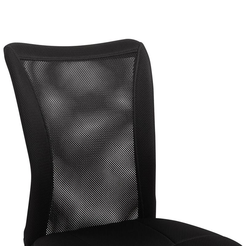 SEDIA DA UFFICIO ERGONOMICA GIREVOLE 5 RUOTE ALTEZZA REGOLABILE NERA