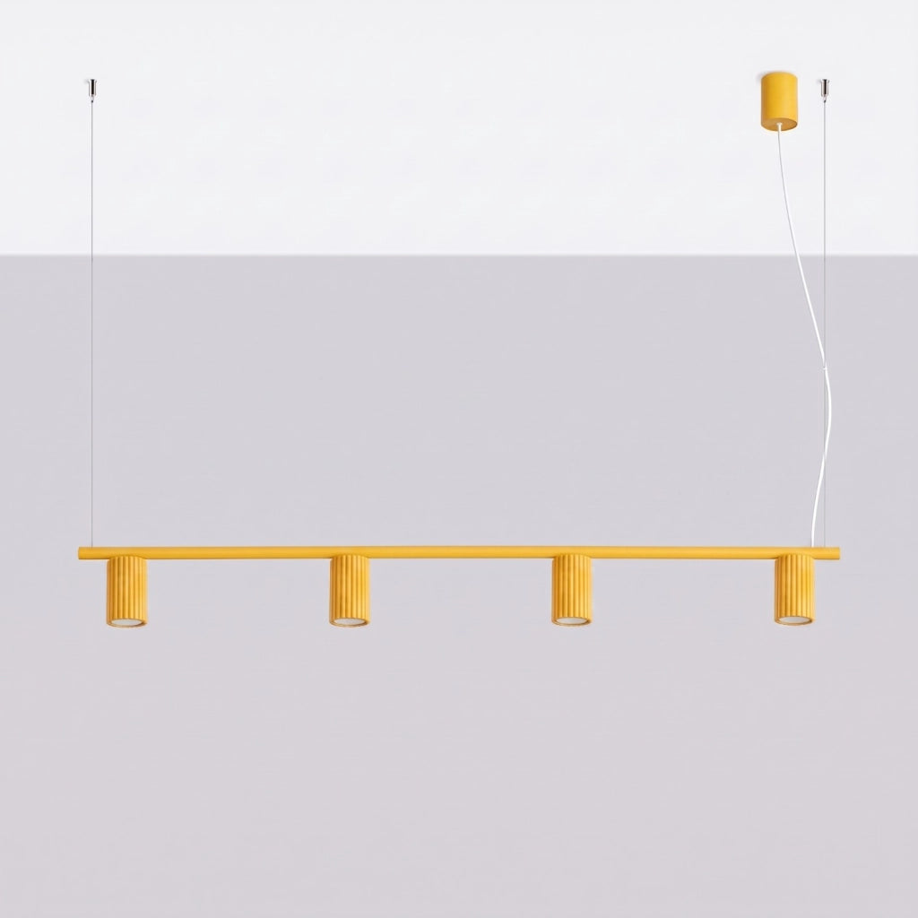Lampadario KARBON 4 giallo