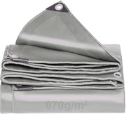 Telaio di copertura 670 g/m² - Impronta d'acqua - Resistente alle scalfitture - Resistente ai raggi UV - Telaio per camion - Occhielli per fissaggio - Telaio in tessuto