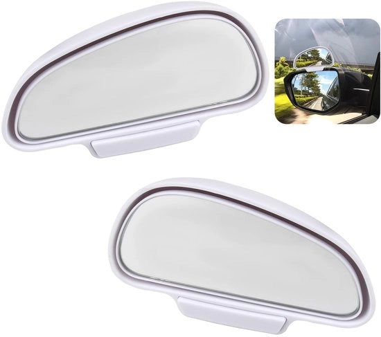 Set di Specchietti di Rondino a 2 Pezzi - 360 Gradi Regolabili - Specchietti Esterni - Accessori di Sicurezza - Costruzione Robusta - Visibilità Chiara - Specchietti di Rondino per Blind Spot
