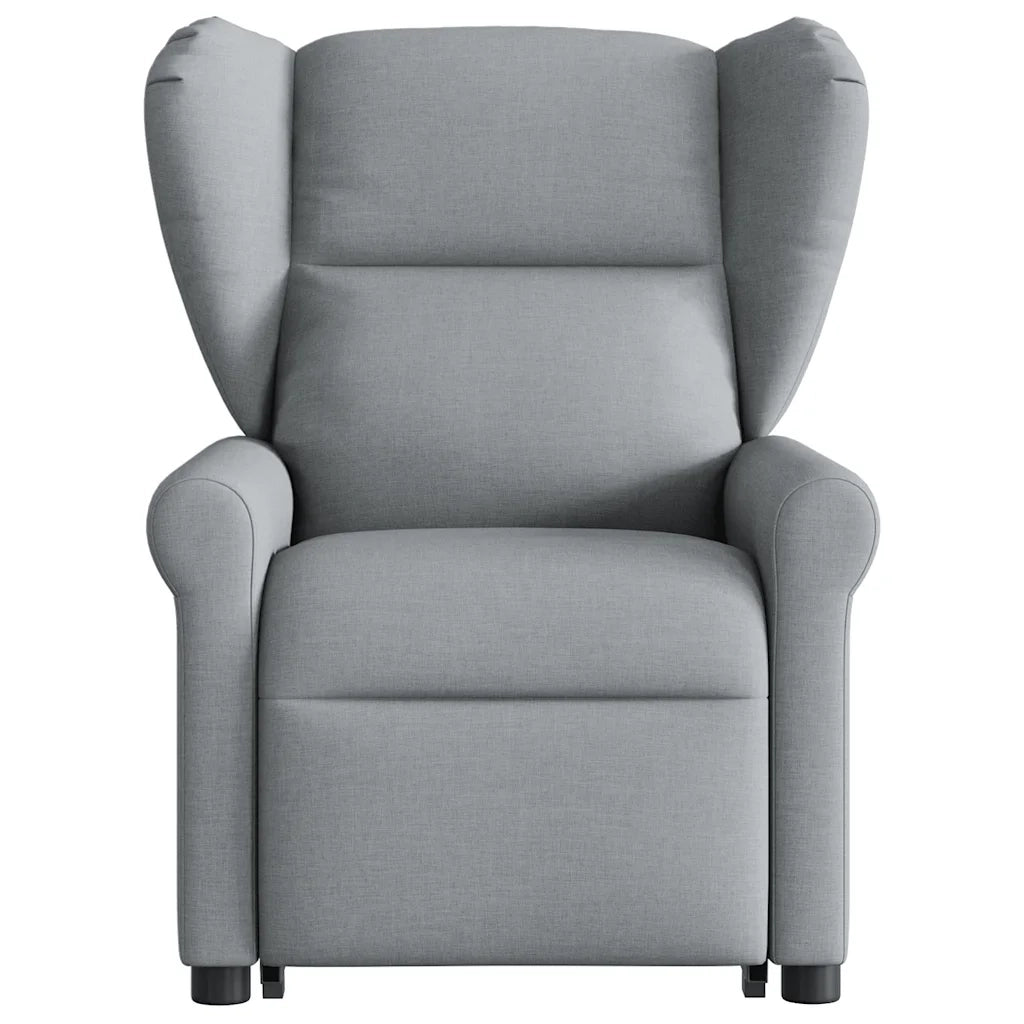 Poltrona Reclinante Alzapersona Elettrica Grigio Chiaro Tessuto 3303394