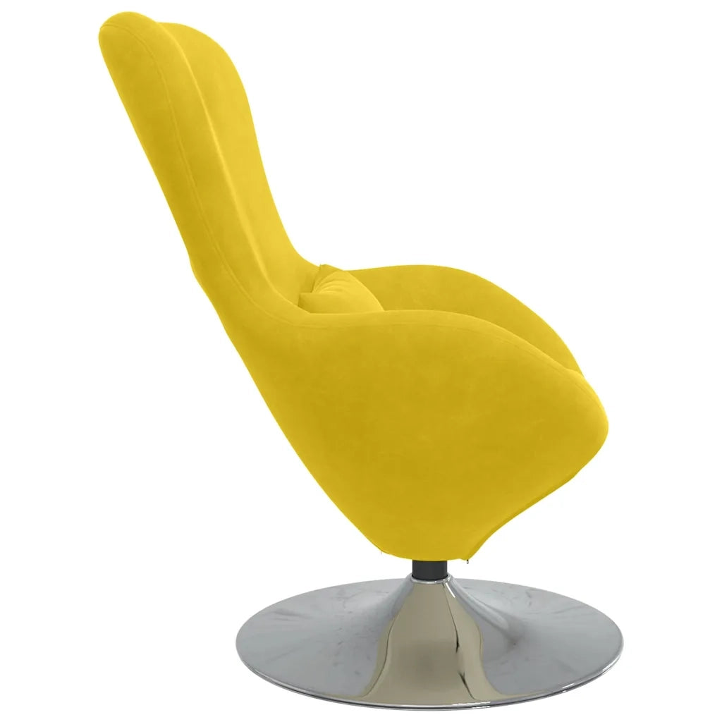 Divano Sedia-Poltrona uovo Giallo Velluto