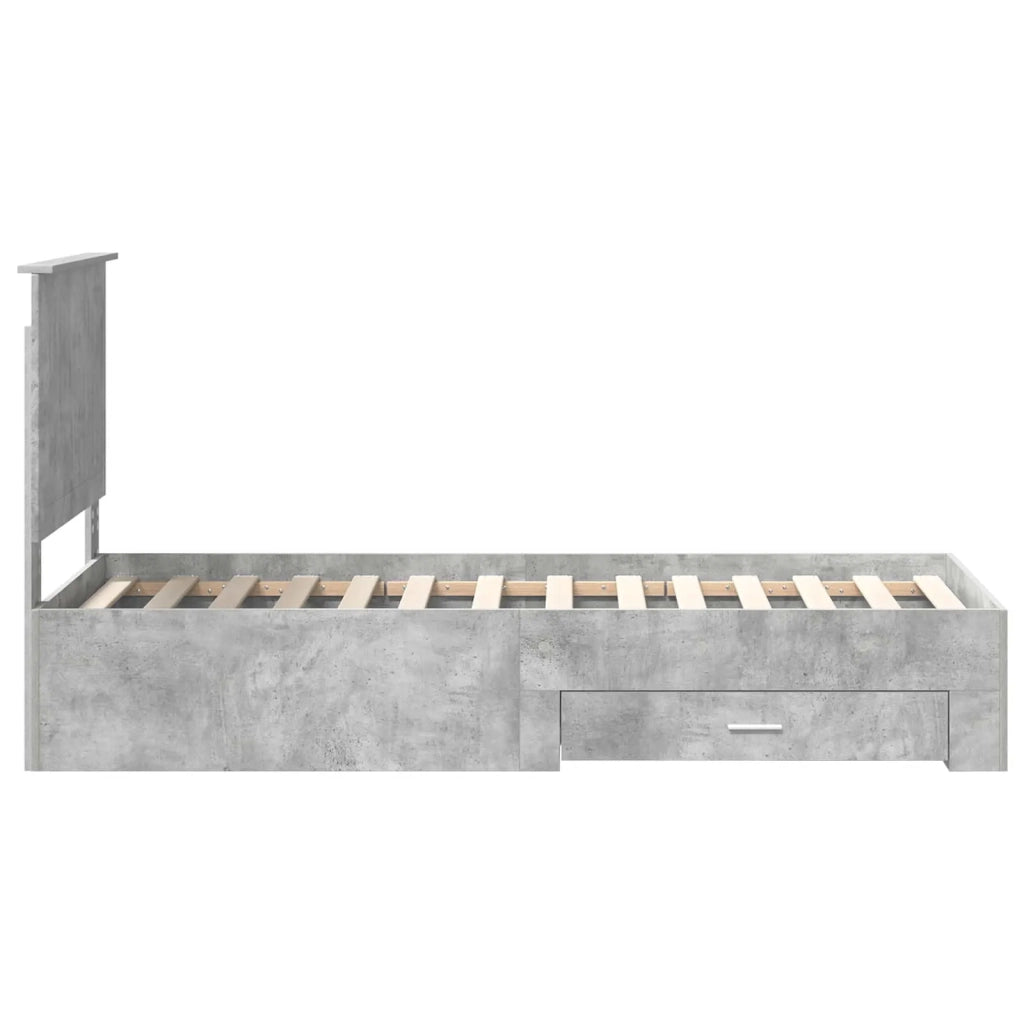 Struttura del letto Grigio Certo e Argento 70 x 190 cm 3411371