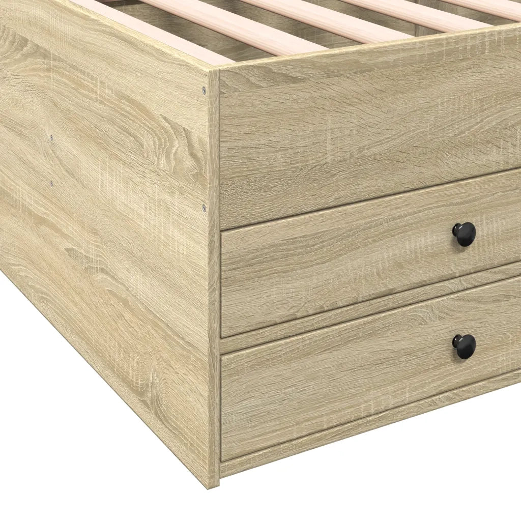 Divano Letto con Cassetti senza Materasso 90x200 cm