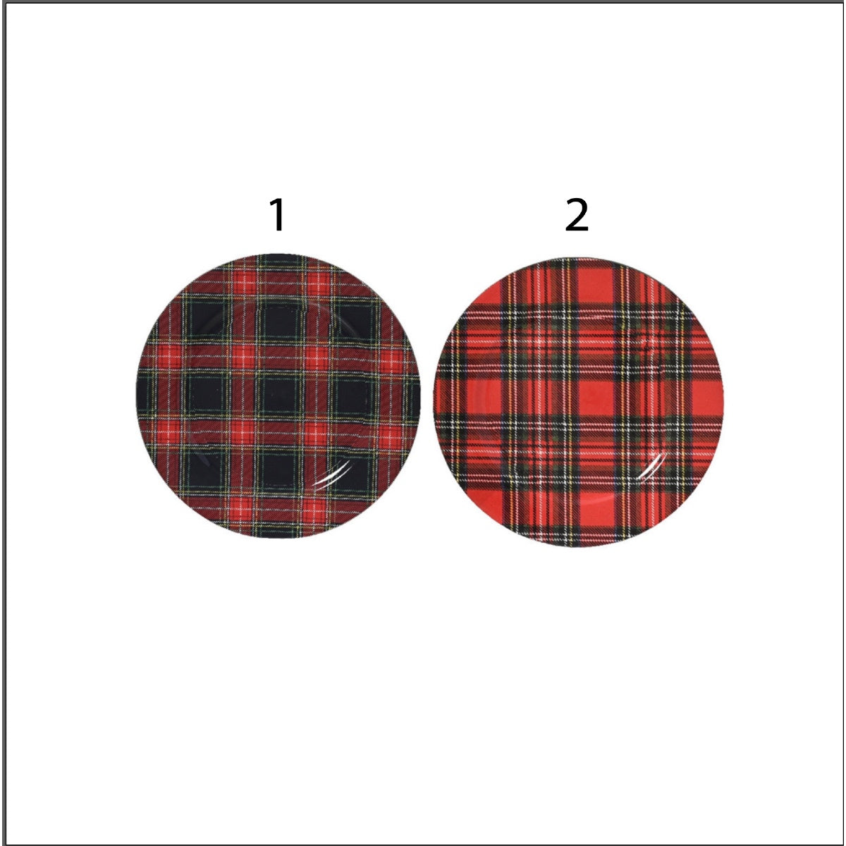 Sottopiatto natalizio rosso 33 cm