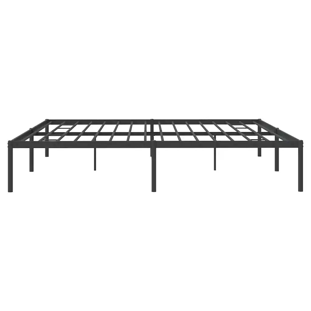 Letto matrimoniale | Letto per adulti | Giroletto in Metallo Nero 200x200 cm
