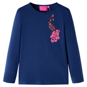 Maglietta per Bambini Maniche Lunghe Blu Marino 116cod mxl 84360