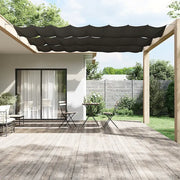 Paravento Verticale Antracite 180x1200 cm Tessuto Oxford 148226