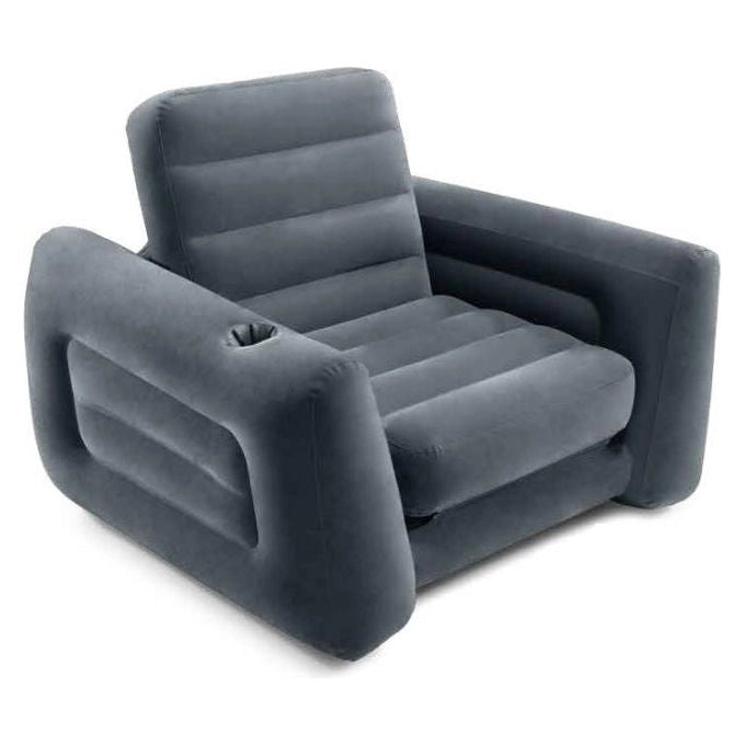 Intex Poltrona Letto Divano Gonfiabile Velluto Componibile 117x224x66 Cm