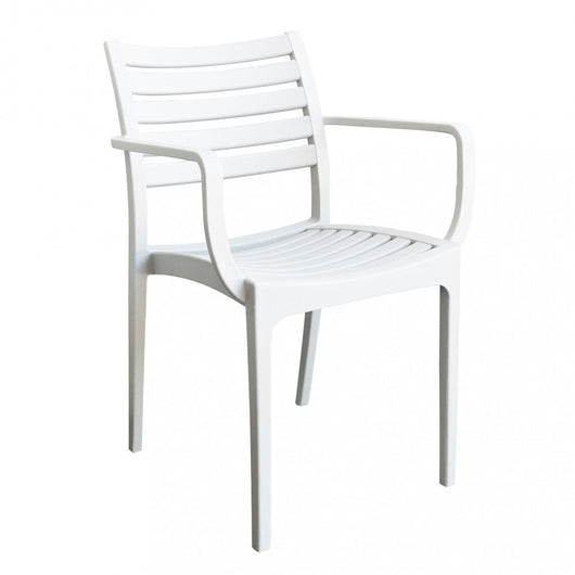 Poltrona Eveline 58,5x55,2x84 cm  in Polipropilene Bianco