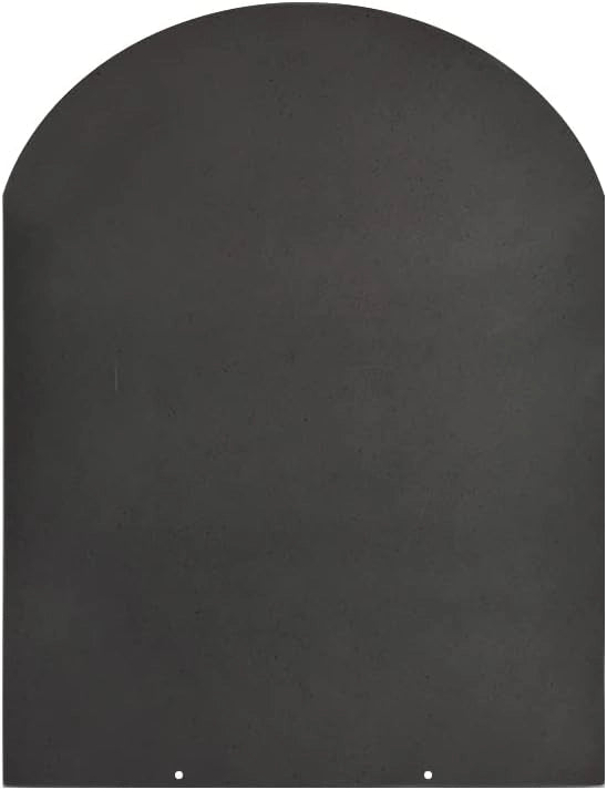 Pedana Salvapavimento per Stufe a Pellet e Legna 80x60 cm in Acciaio Nera