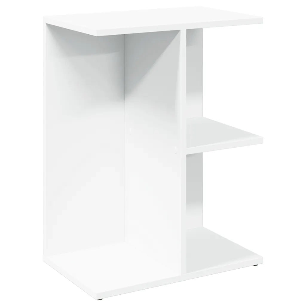 Comodino | Armadio da Notte | Mobiletto da notte Bianco 46,5x29x61 cm in Legno Multistrato
