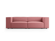 Cosmopolitan Design - Divano "Arendal" 3 posti in velluto salmone 