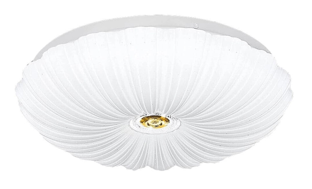 Plafoniera LED Soffitto 46W con Effetto Stellato, 3680 Lumen, 3 Tonalità di Luce (3000K/4000K/6500K), Bluetooth e Telecomando, Design Moderno in Alluminio e PVC, Ø48 cm