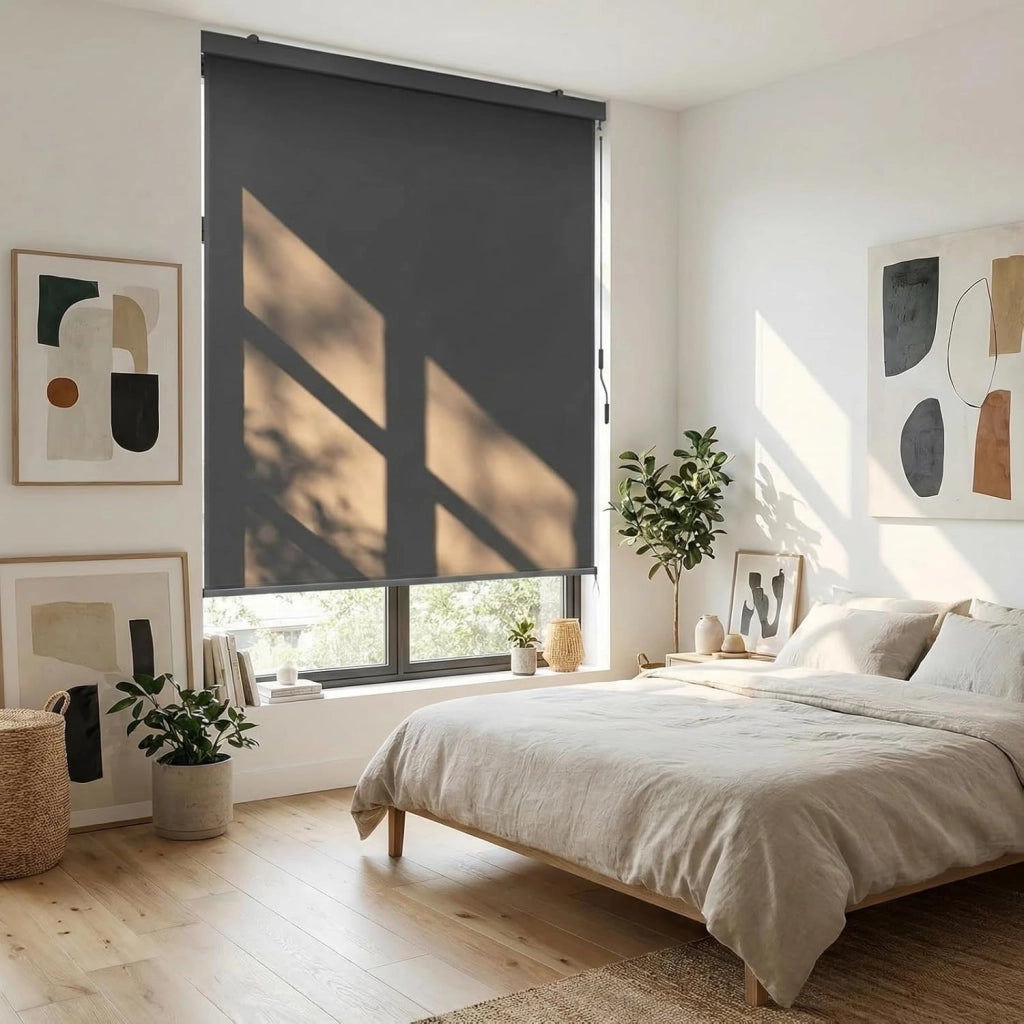 Tenda da Sole Verticale 250x160cm,Tende da Sole per Balconi,Protezione Solare, Resistente ai Raggi UV, Protezione Dal Vento e Sguardi Indiscreti, con Manovella, Grigio