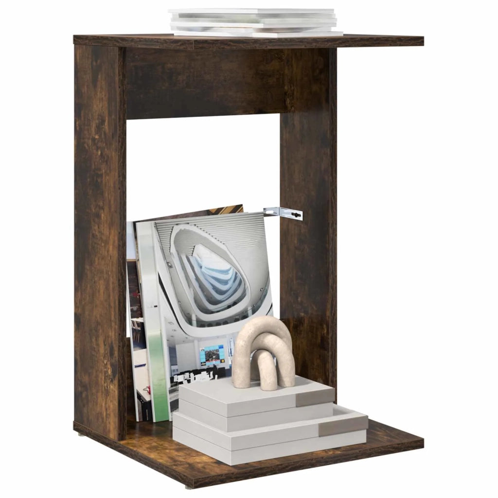 Tavolo laterale | Tavolino Rovere fum¨¦ 40 x 38 x 62,5 cm Legno multistrato