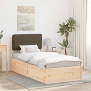 Letto con Testiera Rivestita Talpa 80 x 200 cm Pino massello 877732
