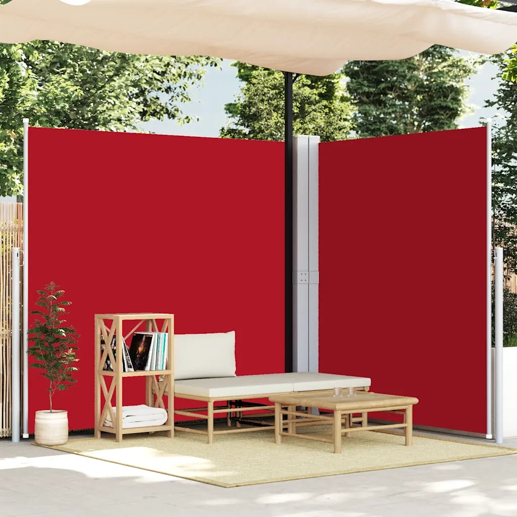 Tenda da Sole Laterale Retrattile Rossa 220x600 cm 318017