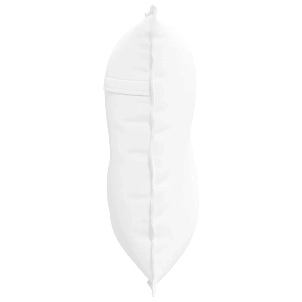 Cuscino per Schiena Bianco 80 x 19 x 50 cm Tessuto