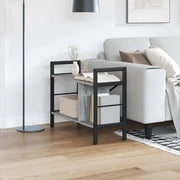 Libreria-Scaffale per Libri-Mobile di Stoccaggio Grigio Sonoma 75 x 30 x 58,5 cm Legno multistrato