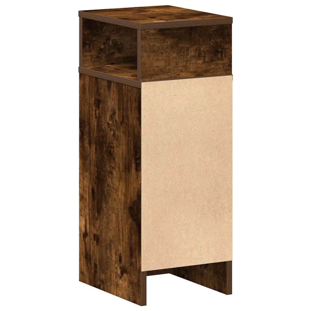 Comodino con Cassetto Rovere Fumo 25x31x66 cm