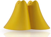 Sostegno per bocchetta dentale in bioplastica sostenibile, adatto a pennelli da stelle, con confezione riciclata, prodotto in Germania con design italiano (giallo, coppia)