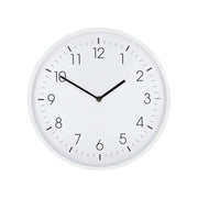 Orologio da Parete 30 cm Movimento Silenzioso Cornice Leggera Bianco Nedis