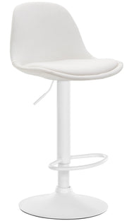 Sgabello di design KIEL in similpelle bianco,bianco