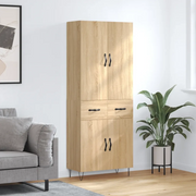 Credenza Rovere Sonoma 69,5x34x180 cm in Legno Multistrato 3198180