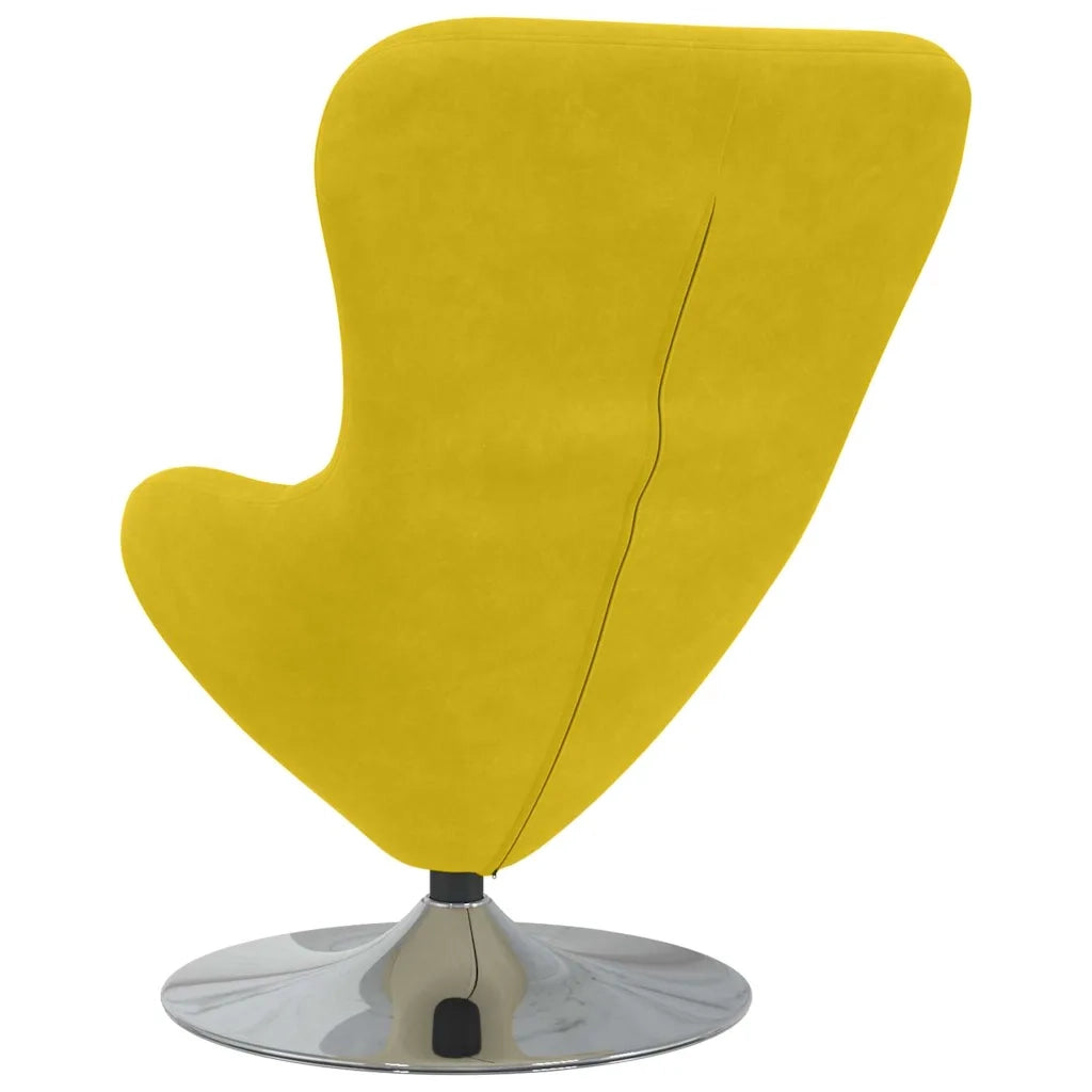 Divano Sedia-Poltrona uovo Giallo Velluto