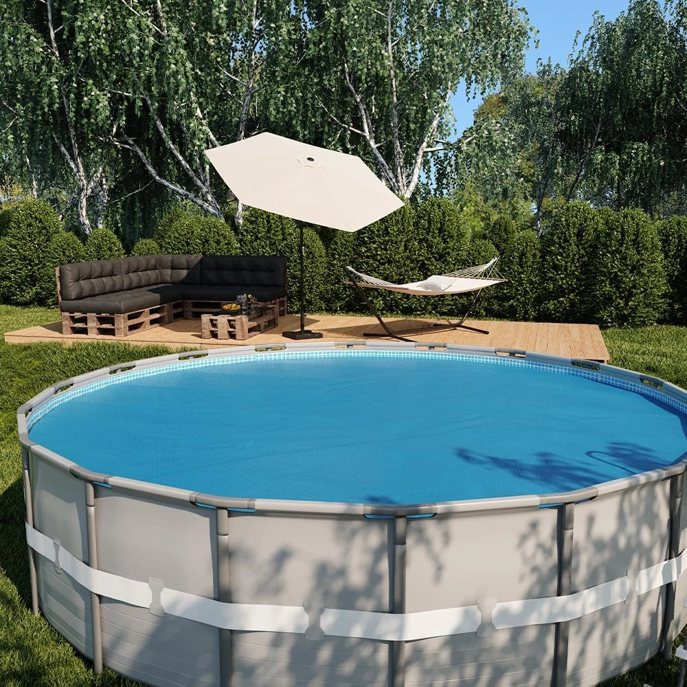 ok-living Telo Termico Piscina, Blu, 549 cm, per ridurre l’evaporazione e la dispersione di Calore