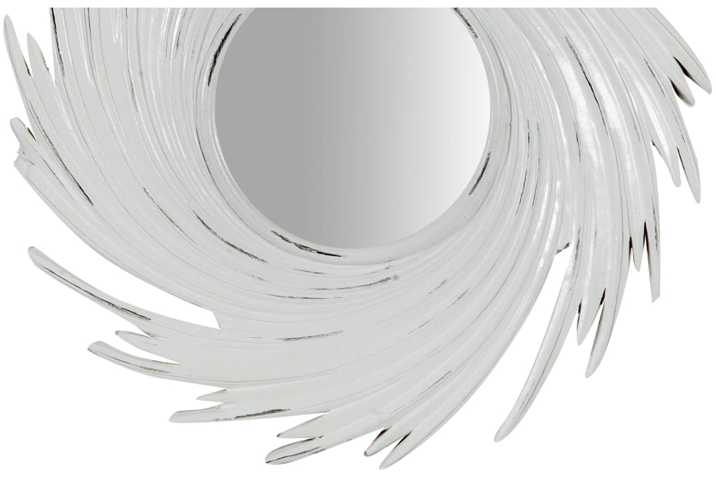 Biscottini Specchiera da appoggio L24xPR1,5xH24 cm finitura bianco anticato Realizzata