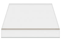 Tenda da Sole a Bracci Estensibili Tempotest Para', col. Bianco 15, Largh. 3m x Sporgenza 2.35m con Mantovana Ondulata - Arganello Destro