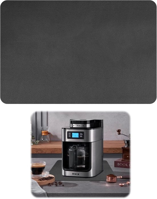 Matrice di assorbimento per macchina caffè - superassorbente - 1 pezzo - grigio - 40x30 cm