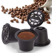 Capsule per caffè riciclabili - 3 pezzi - Capsule ricaricabili - Adattamento perfetto - Per macchine da caffè - Utilizzo duraturo - Caffè in tazza