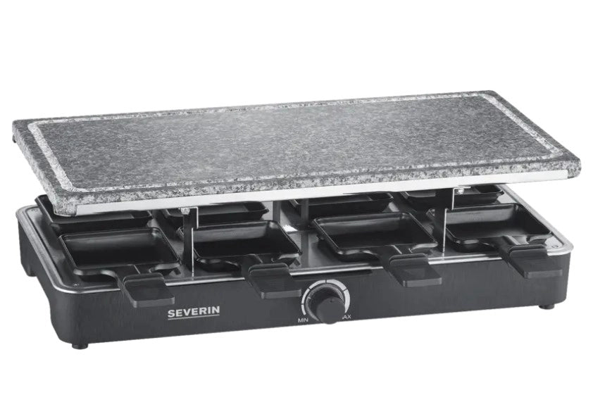 Severin piastra 8 padellini per raclette in pietra naturale per grigliare rg 2378