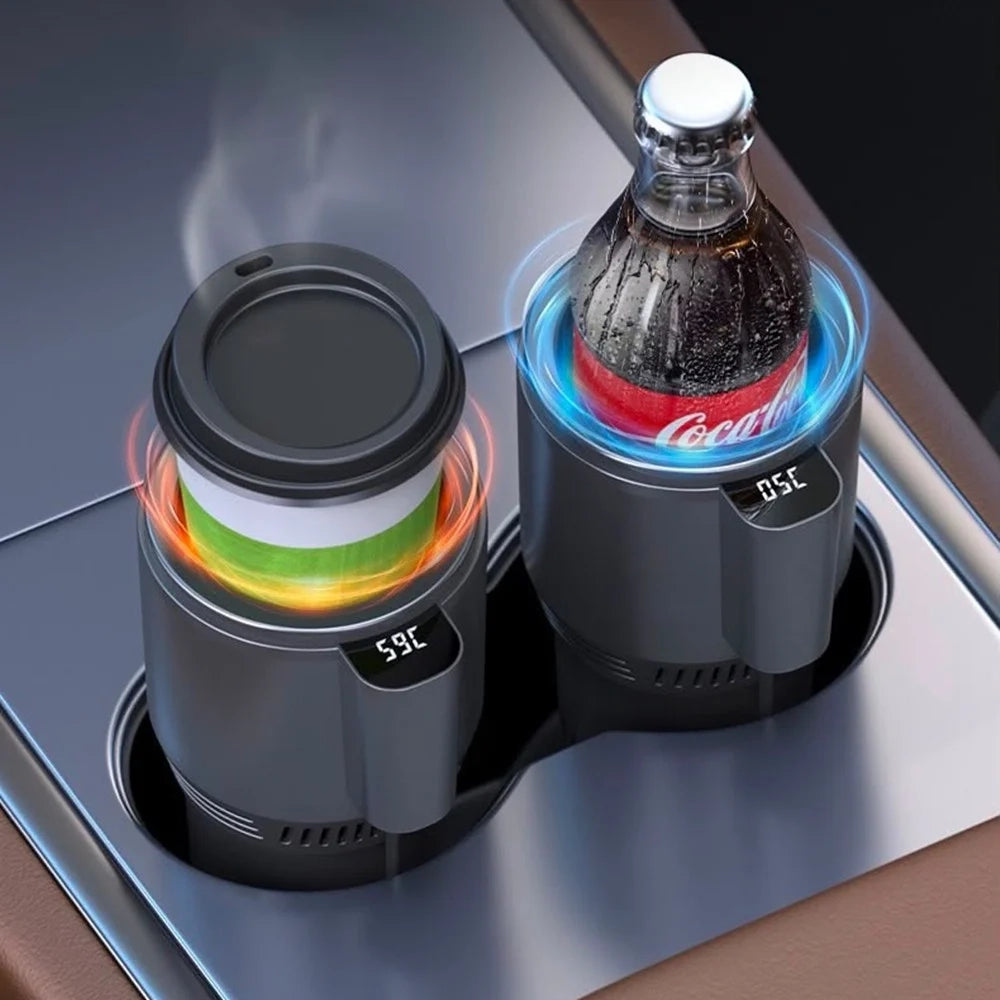 Trade Shop - Portabicchieri Auto Con Indicatore Temperatura Led Raffreddamento Riscaldamento Lattine -