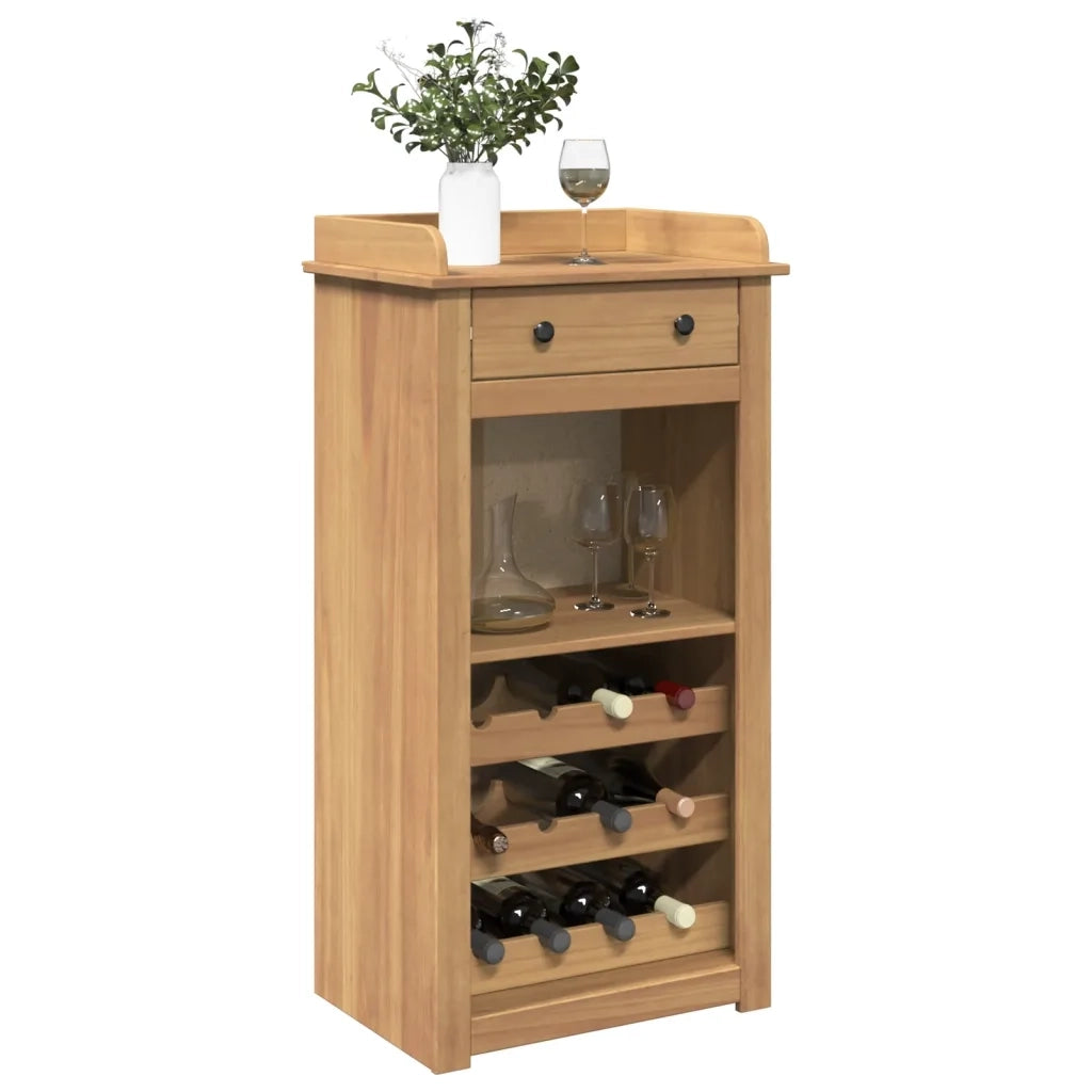 Cantinetta per Vini PANAMA 57x40x111,5cm Legno Massello di Pino 4016390