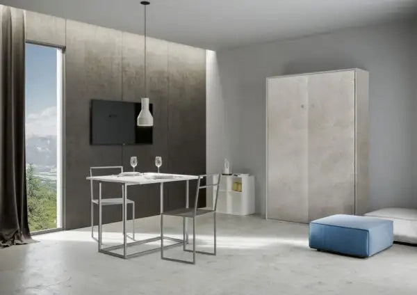 Letto matrimoniale francese a scomparsa 140 Kentaro cashmere