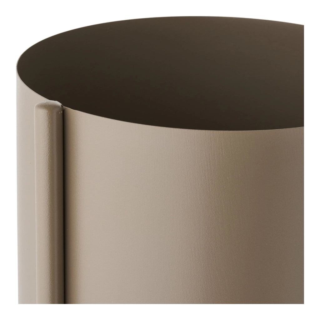 Vaso per Piante HN20, Marrone, Metallo, 23x22,5x75,5 cm