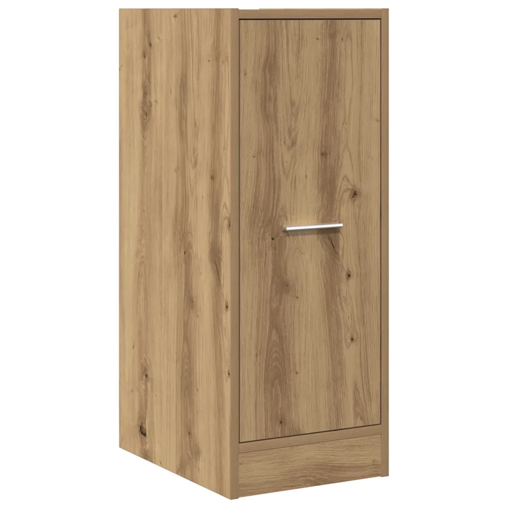 Mobiletto da farmacia multifunzionale 30 x 41 x 77,5 cm design vintage contenitore in legno di rovere ingegnerizzato realizzato artigianalmente 02_0050609