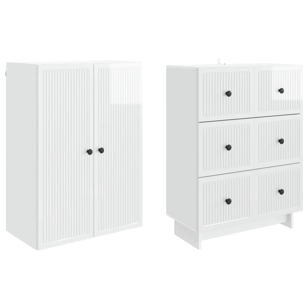 Set di armadi 2 pcs 66 x 34,5 x 90 cm Legno ingegnerizzato
