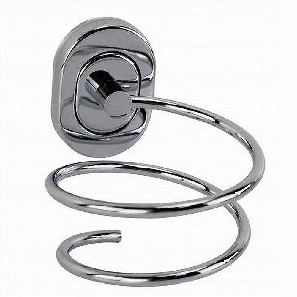 Trade Shop - Porta Phon Asciugacapelli Bagno Fissaggio A Muro Parete Supporto Moderno 59110 -